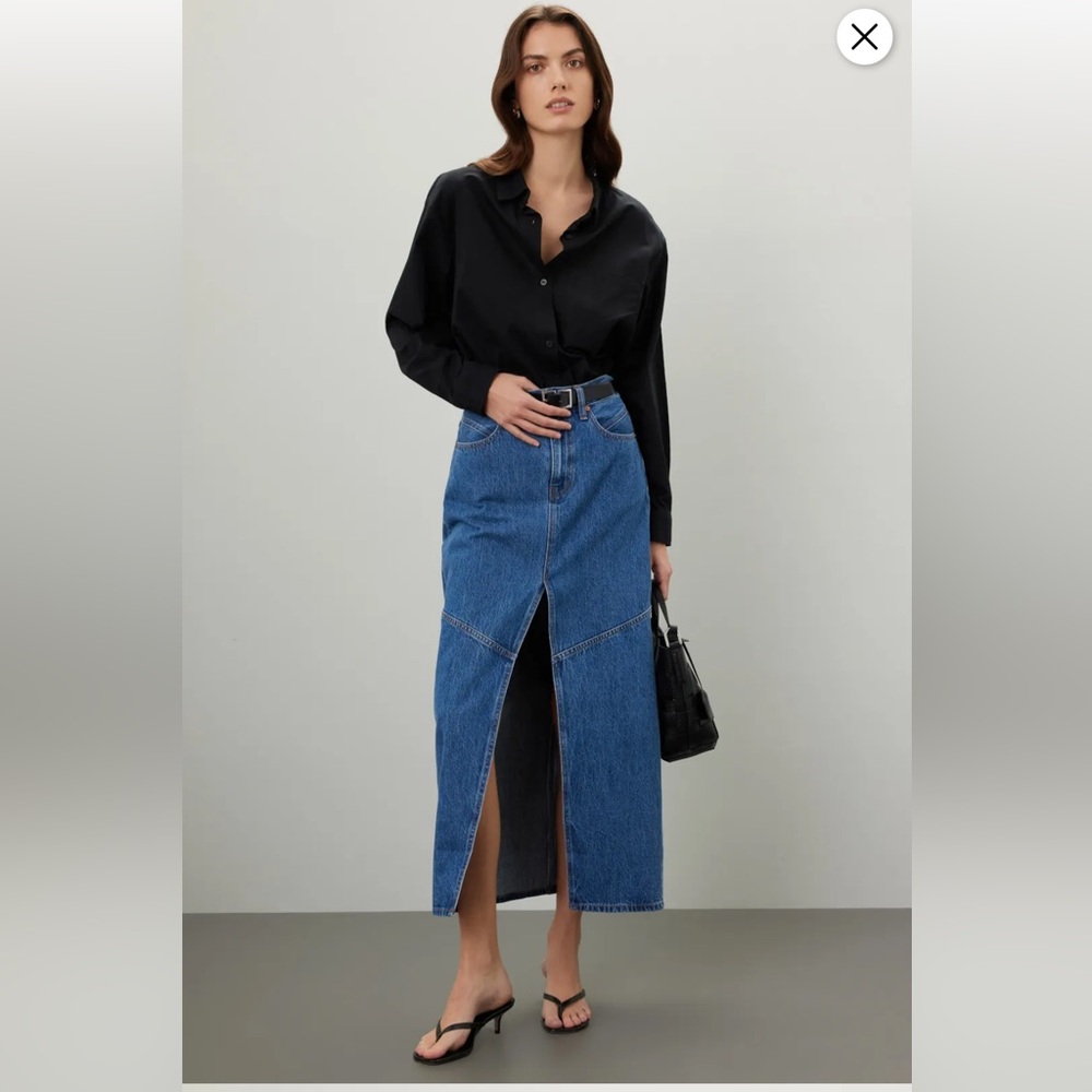 Madewell denim maxi skirt new with tags